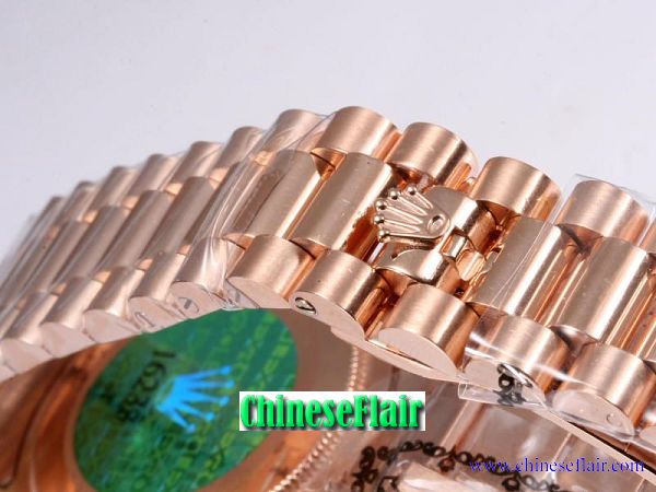 Replacement Rolex President Watch Band Rose Gold 14mm